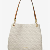 KENSINGTON – Grand cabas à logo Signature – Vanilla1