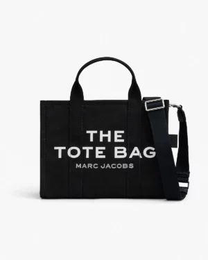 THE CANVAS MEDIUM TOTE BAG - Black