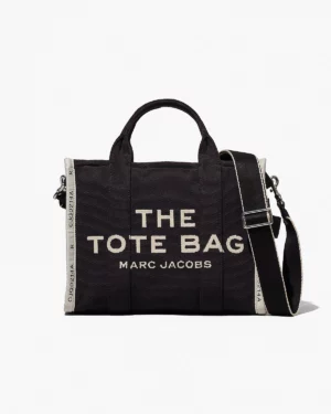 THE JACQUARD  MEDIUM TOTE BAG - Black