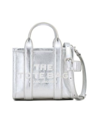 THE METALLIC LEATHER <br> CROSSBODY TOTE BAG