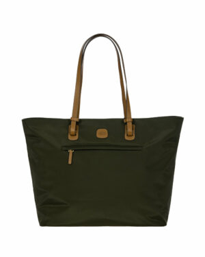 Sac cabas en nylon avec détails en cuir Bric's X-Travel