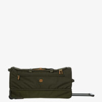 Grand sac muni de grandes roues en tissu recyclé - olive1