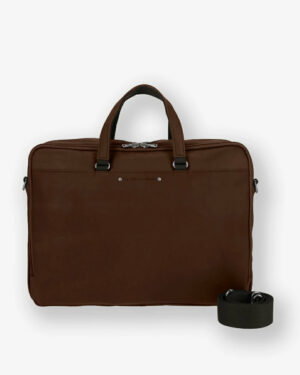 ITHAQUE - REPORTER 2 COMPARTIMENTS <br> SAC BUSINESS - PORTE ORDINATEUR - cognac
