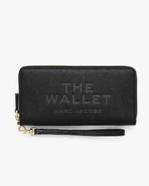 THE LEATHER <br> CONTINENTAL WALLET - Black
