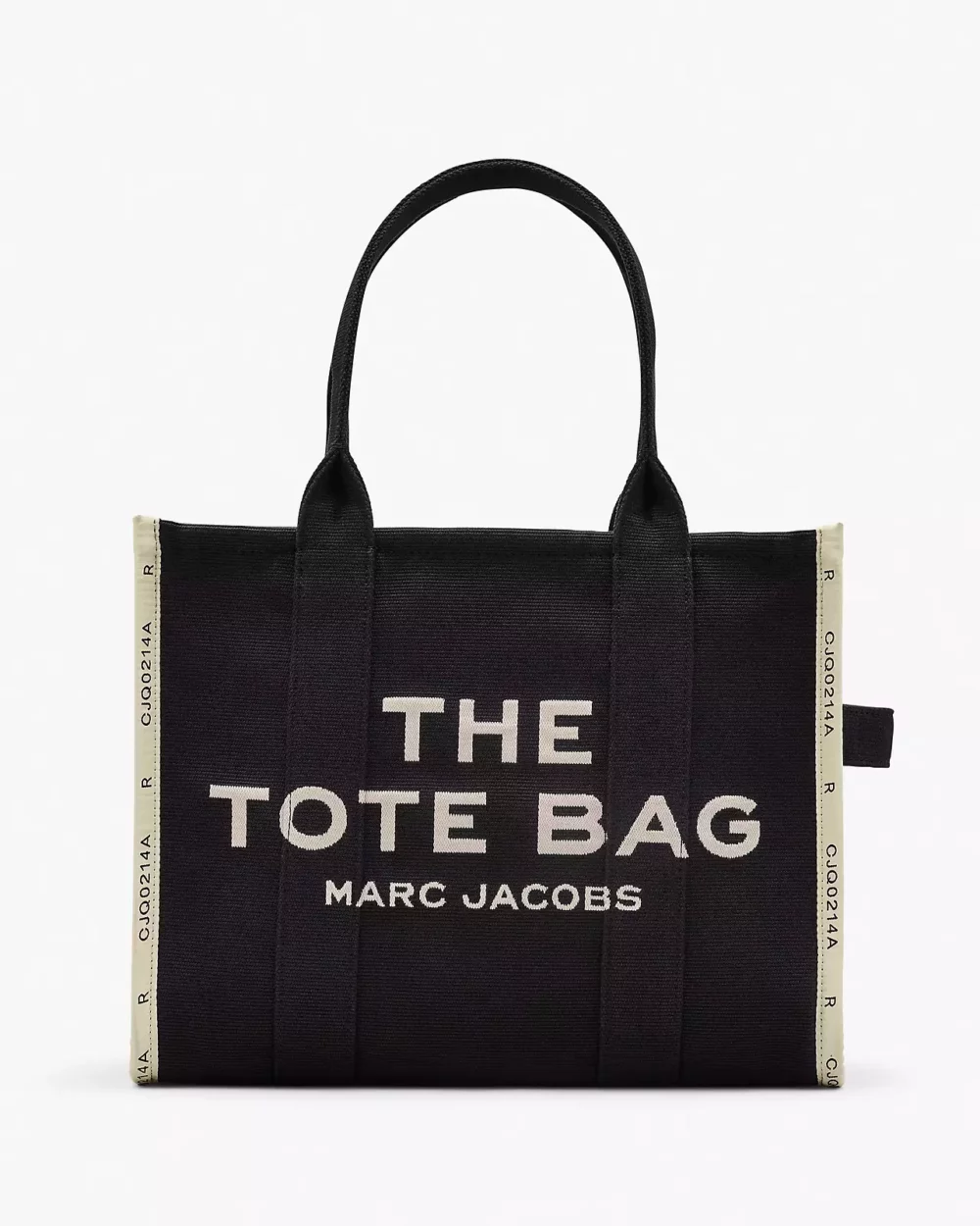 THE JACQUARD LARGE TOTE BAG - BLACK