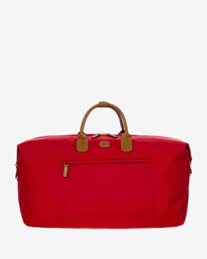 Sac polochon de luxe 2 en 1 en nylon - Rouge