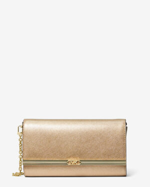 MONA
Grande pochette en cuir métallisé