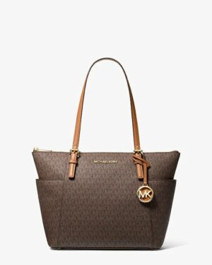 JET SET  TOP-ZIP TOTE BAG À LOGO SIGNATURE