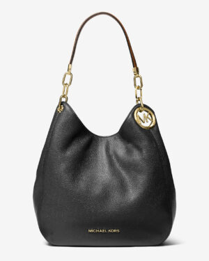 LILLIE <br> Grand sac porté épaule en cuir grainé