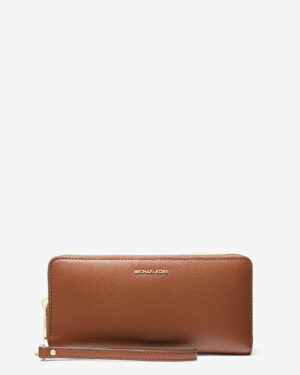 JET SET TRAVEL <br> Grand portefeuille continental en cuir