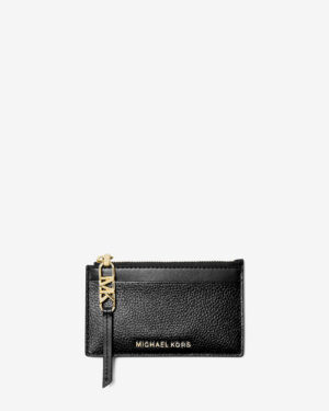 EMPIRE <br> Petit étui à cartes en cuir grainé - Noir