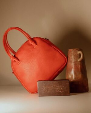 THE BOWLING BAG Sac en cuir de vachette