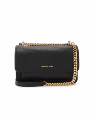 CLAIRE <br> Sac bandoulière convertible en cuir grainé de grande taille