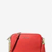 Jet Set Medium Pebbled Leather Crossbody Bag - Burnt Sienna5