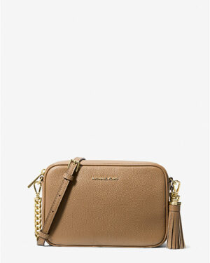 JET SET • CAMERA BAG <br> Sac à bandoulière en cuir de taille moyenne