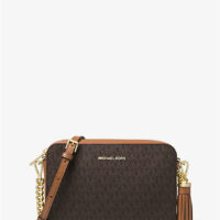 Jet Set • Sac à bandoulière à logo de taille moyenne • Bronze1