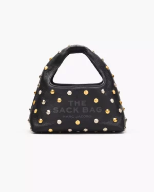THE GLAM STUDS LEATHER <br> MINI SACK BAG