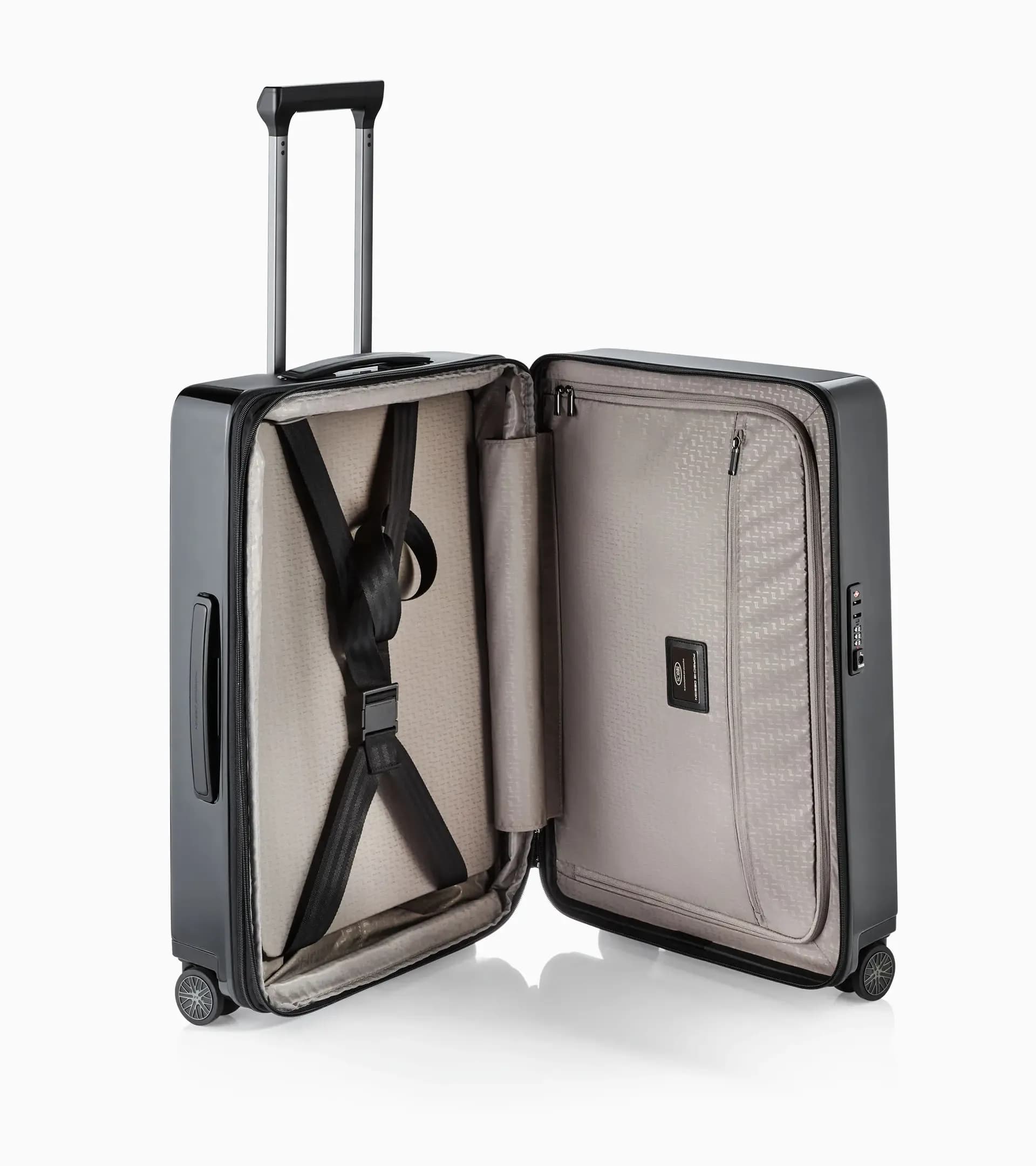 Roadster Hardcase 4W Valise M - Noir Brillant2