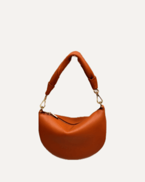 THE BABY GONDOLA BAG <br> Sac en cuir de vache - Naranja
