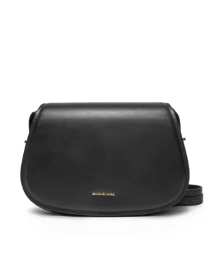 LYDIA Sac à bandoulière en cuir - Noir