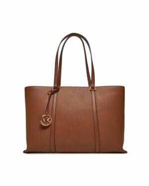 TEMPLE  Tote Bag en cuir grainé - Luggage