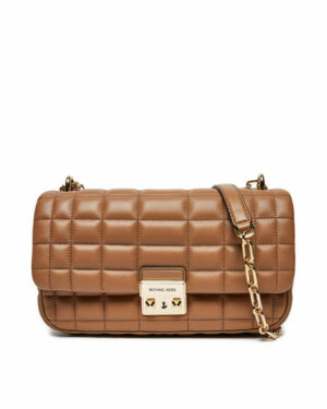 TRIBECA <br> Grand sac porté épaule en cuir matelassé