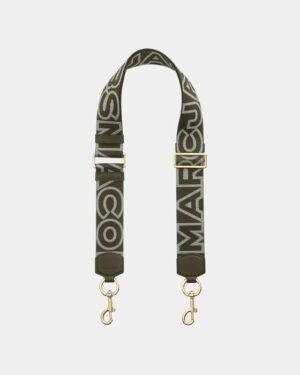 THE OUTLINE LOGO WEBBING STRAP - Kaki Grey