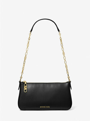 EMPIRE <br> Sac de soirée de taille moyenne en cuir à maillons
