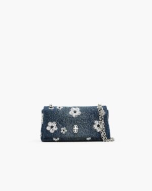 THE SEQUIN DAISY DENIM <br> DUAL CHAIN MINI BAG