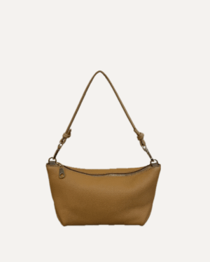 THE MINI MARINA BAG <br>Sac en cuir de vachette - Caramelo