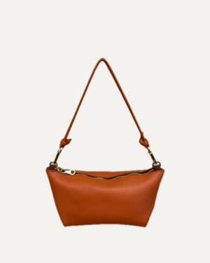 THE MINI MARINA BAG <br>Sac en cuir de vachette - Naranja