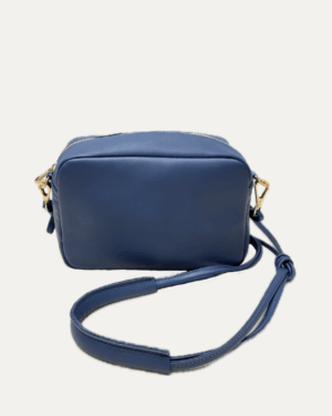 THE MINI SABELA BAG <br> Sac en cuir de vachette - Azul