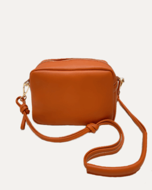 THE MINI SABELA BAG <br> Sac en cuir de vachette - Naranja