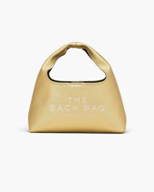 THE METALLIC <br> LEATHER MINI SACK BAG