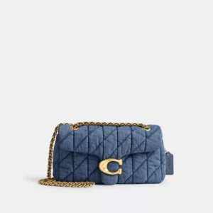 TABBY 26 • SAC PORTÉ ÉPAULE MATELASSÉ <br> INDIGO