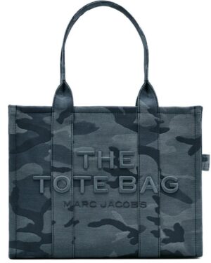 THE CAMO JACQUARD LARGE TOTE BAG