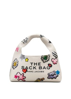 THE STICKER  <br> LEATHER MINI SACK BAG