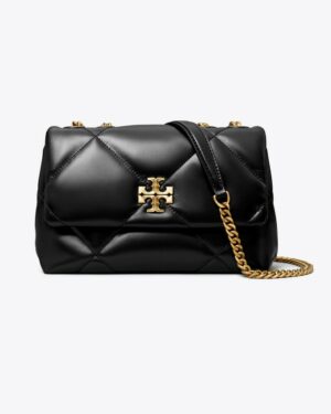 PETIT SAC PORTÉ ÉPAULE CONVERTIBLE KIRA À MATELASSAGE LOSANGE - Noir