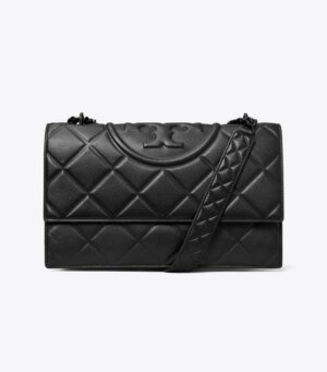 FLEMING • SAC PORTÉ ÉPAULE CONVERTIBLE EN CUIR GRAINÉ POLI