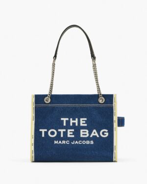 THE DENIM CHAIN MEDIUM TOTE BAG