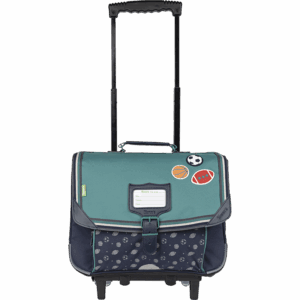 Alexandre · Cartable Trolley vert 38cm