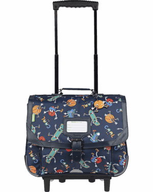 Robin • Cartable Trolley multicolore 38cm