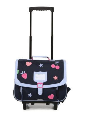 Juliette • Cartable trolley bleu marine • 38cm