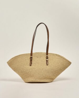 Isa • Grand cabas en paille crocheté à la main