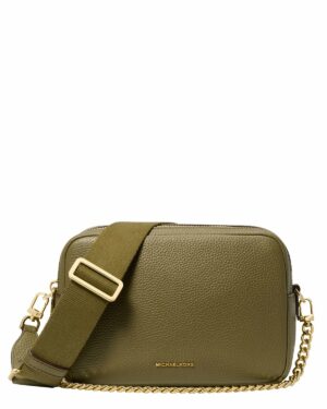 BRYANT  Sac à bandoulière de taille moyenne en cuir grainé - Vert Safari