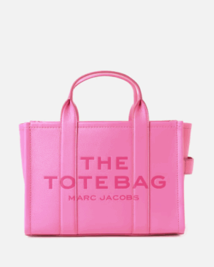 THE LEATHER • Sac cabas medium - Bow pink