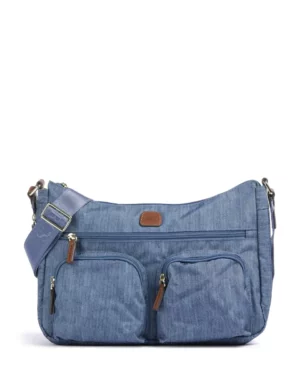 X-collection • Sac porté épaule en nylon - Jeans
