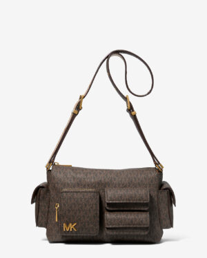 DAKOTA <br> Sac porté épaule de taille moyenne à logo Signature