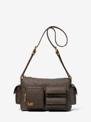 DAKOTA <br> Sac porté épaule de taille moyenne à logo Signature