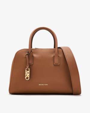 ASHTON <br> Sac de taille moyenne en cuir grainé - Luggage